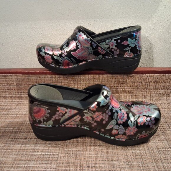 Excellent Dansko XP 2.0 Patent Women's Shoes, Paisley Floral, EUR 37 (US 6.5-7) - Picture 4 of 11